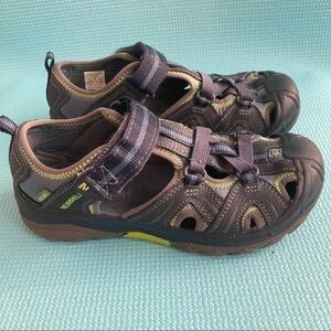 Merrell Hydro Hiker Sandals Boy's Size 3 US Navy/Green - MC53375.
